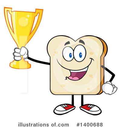 Royalty-Free (RF) Bread Mascot Clipart Illustration by Hit Toon - Stock Sample #1400688