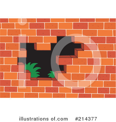 Royalty-Free (RF) Brick Wall Clipart Illustration by visekart - Stock Sample #214377