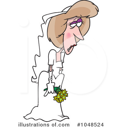 Royalty-Free (RF) Bride Clipart Illustration by toonaday - Stock Sample #1048524