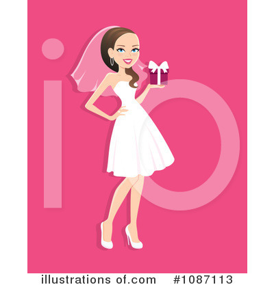 Royalty-Free (RF) Bride Clipart Illustration by Monica - Stock Sample #1087113