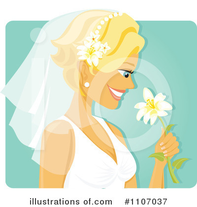 Royalty-Free (RF) Bride Clipart Illustration by Amanda Kate - Stock Sample #1107037