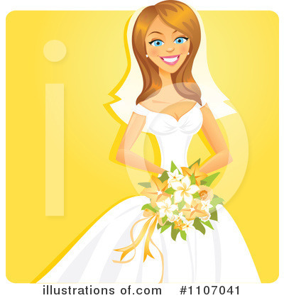 Royalty-Free (RF) Bride Clipart Illustration by Amanda Kate - Stock Sample #1107041
