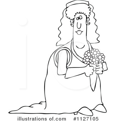 Royalty-Free (RF) Bride Clipart Illustration by djart - Stock Sample #1127105