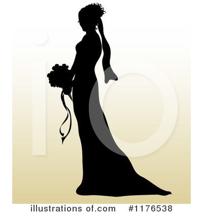 Royalty-Free (RF) Bride Clipart Illustration by Pams Clipart - Stock Sample #1176538