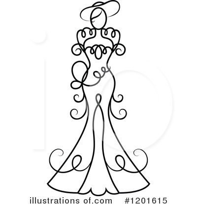 Royalty-Free (RF) Bride Clipart Illustration by Vector Tradition SM - Stock Sample #1201615