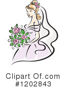 Bride Clipart #1202843 by Vector Tradition SM