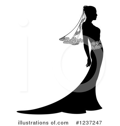 Royalty-Free (RF) Bride Clipart Illustration by AtStockIllustration - Stock Sample #1237247