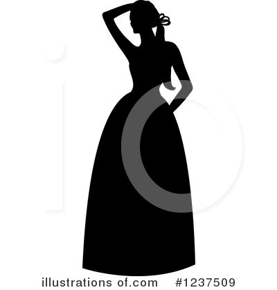 Royalty-Free (RF) Bride Clipart Illustration by Pams Clipart - Stock Sample #1237509