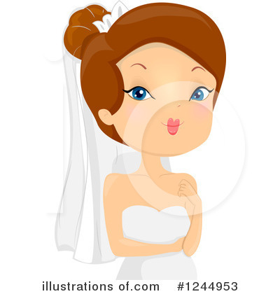 Royalty-Free (RF) Bride Clipart Illustration by BNP Design Studio - Stock Sample #1244953