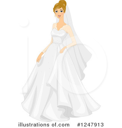 Royalty-Free (RF) Bride Clipart Illustration by BNP Design Studio - Stock Sample #1247913