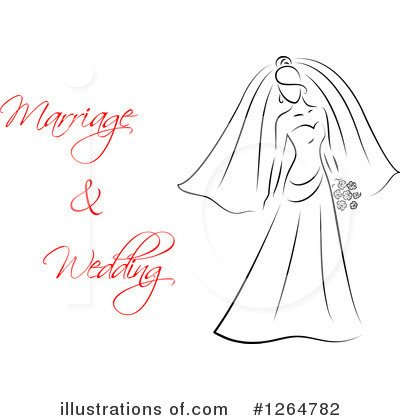 Royalty-Free (RF) Bride Clipart Illustration by Vector Tradition SM - Stock Sample #1264782