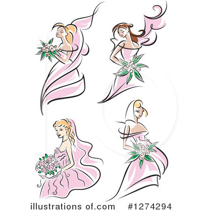 Royalty-Free (RF) Bride Clipart Illustration by Vector Tradition SM - Stock Sample #1274294