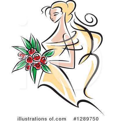 Royalty-Free (RF) Bride Clipart Illustration by Vector Tradition SM - Stock Sample #1289750