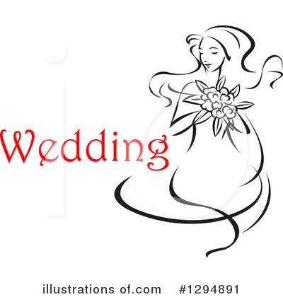 Royalty-Free (RF) Bride Clipart Illustration by Vector Tradition SM - Stock Sample #1294891