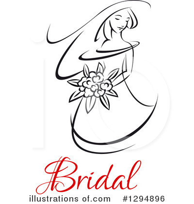 Royalty-Free (RF) Bride Clipart Illustration by Vector Tradition SM - Stock Sample #1294896