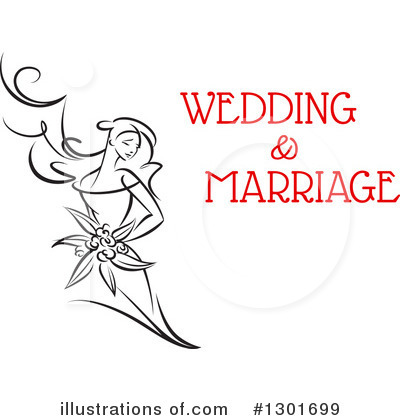 Royalty-Free (RF) Bride Clipart Illustration by Vector Tradition SM - Stock Sample #1301699
