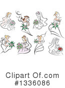 Bride Clipart #1336086 by Vector Tradition SM