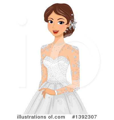Royalty-Free (RF) Bride Clipart Illustration by BNP Design Studio - Stock Sample #1392307