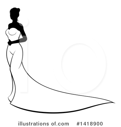 Royalty-Free (RF) Bride Clipart Illustration by AtStockIllustration - Stock Sample #1418900