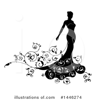 Royalty-Free (RF) Bride Clipart Illustration by AtStockIllustration - Stock Sample #1446274