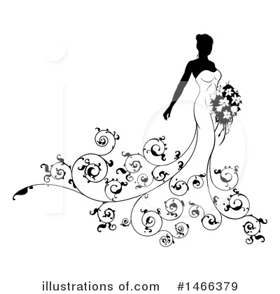 Royalty-Free (RF) Bride Clipart Illustration by AtStockIllustration - Stock Sample #1466379