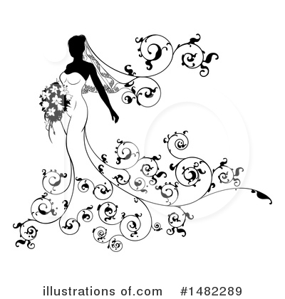 Royalty-Free (RF) Bride Clipart Illustration by AtStockIllustration - Stock Sample #1482289
