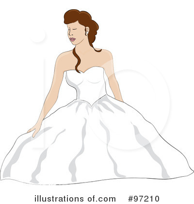 Royalty-Free (RF) Bride Clipart Illustration by Pams Clipart - Stock Sample #97210
