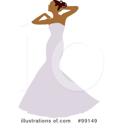 Royalty-Free (RF) Bride Clipart Illustration by Pams Clipart - Stock Sample #99149
