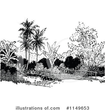 Royalty-Free (RF) Bridge Clipart Illustration by Prawny Vintage - Stock Sample #1149653