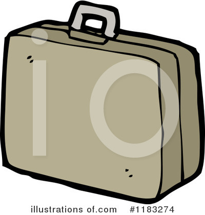 Royalty-Free (RF) Briefcase Clipart Illustration by lineartestpilot - Stock Sample #1183274