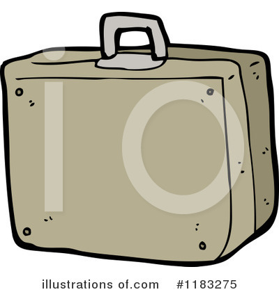 Royalty-Free (RF) Briefcase Clipart Illustration by lineartestpilot - Stock Sample #1183275