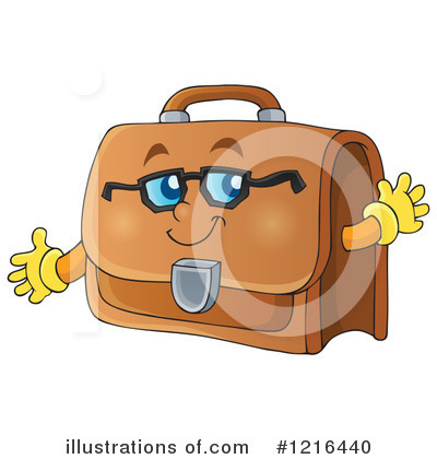Royalty-Free (RF) Briefcase Clipart Illustration by visekart - Stock Sample #1216440