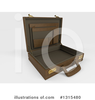 Royalty-Free (RF) Briefcase Clipart Illustration by KJ Pargeter - Stock Sample #1315480