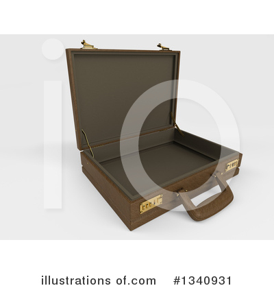 Royalty-Free (RF) Briefcase Clipart Illustration by KJ Pargeter - Stock Sample #1340931