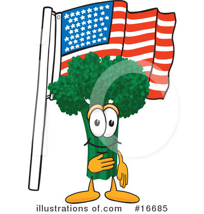 Broccoli Character Clipart #16685 by Mascot Junction