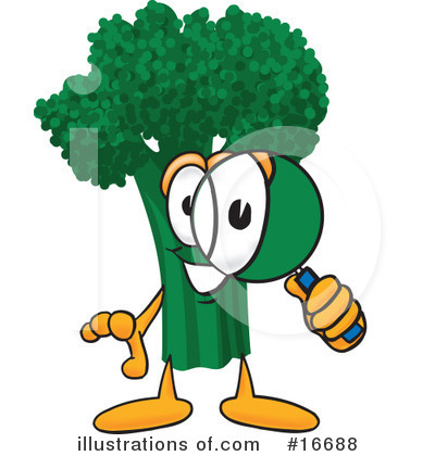 Royalty-Free (RF) Broccoli Character Clipart Illustration by Mascot Junction - Stock Sample #16688