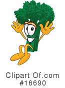 Broccoli Character Clipart #16690 by Mascot Junction