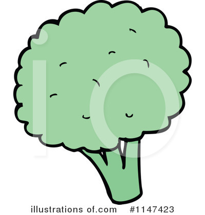 Royalty-Free (RF) Broccoli Clipart Illustration by lineartestpilot - Stock Sample #1147423