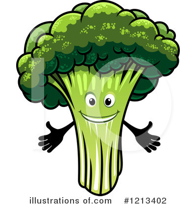 Royalty-Free (RF) Broccoli Clipart Illustration by Vector Tradition SM - Stock Sample #1213402