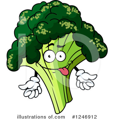 Royalty-Free (RF) Broccoli Clipart Illustration by Vector Tradition SM - Stock Sample #1246912