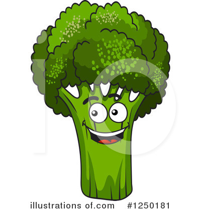 Royalty-Free (RF) Broccoli Clipart Illustration by Vector Tradition SM - Stock Sample #1250181