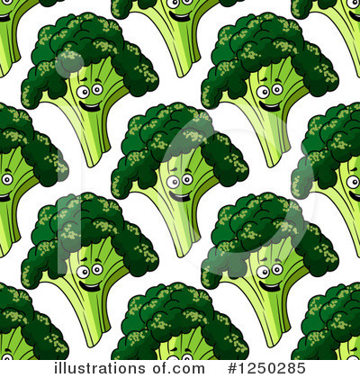Royalty-Free (RF) Broccoli Clipart Illustration by Vector Tradition SM - Stock Sample #1250285