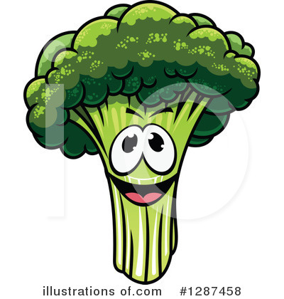 Royalty-Free (RF) Broccoli Clipart Illustration by Vector Tradition SM - Stock Sample #1287458