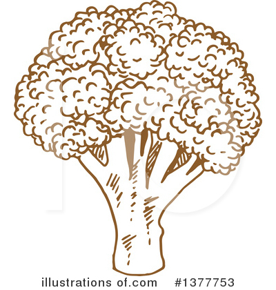 Royalty-Free (RF) Broccoli Clipart Illustration by Vector Tradition SM - Stock Sample #1377753