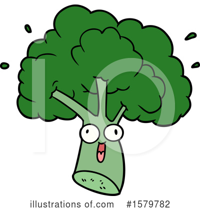 Royalty-Free (RF) Broccoli Clipart Illustration by lineartestpilot - Stock Sample #1579782