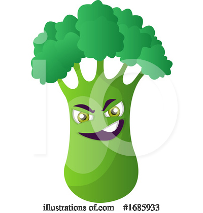 Royalty-Free (RF) Broccoli Clipart Illustration by Morphart Creations - Stock Sample #1685933