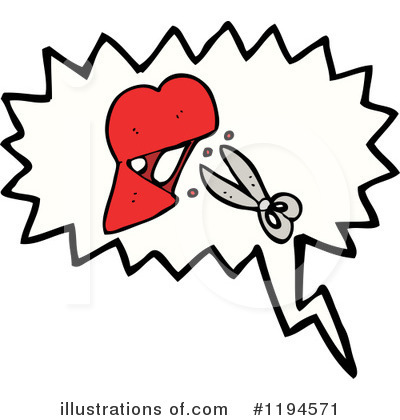 Royalty-Free (RF) Broken Heart Clipart Illustration by lineartestpilot - Stock Sample #1194571