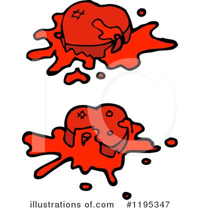 Bloody Heart Clipart #1195347 by lineartestpilot
