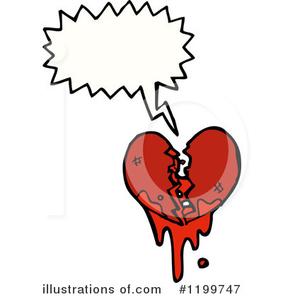 Royalty-Free (RF) Broken Heart Clipart Illustration by lineartestpilot - Stock Sample #1199747