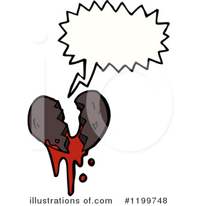 Royalty-Free (RF) Broken Heart Clipart Illustration by lineartestpilot - Stock Sample #1199748